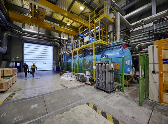 Umbau Heliumverflüssiger Point 4 des LHC
